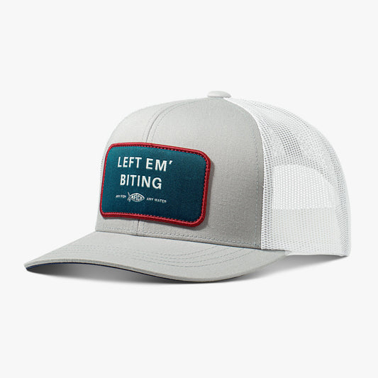 Mens Left Em' Biting Fishing Trucker Hat - AFTCO