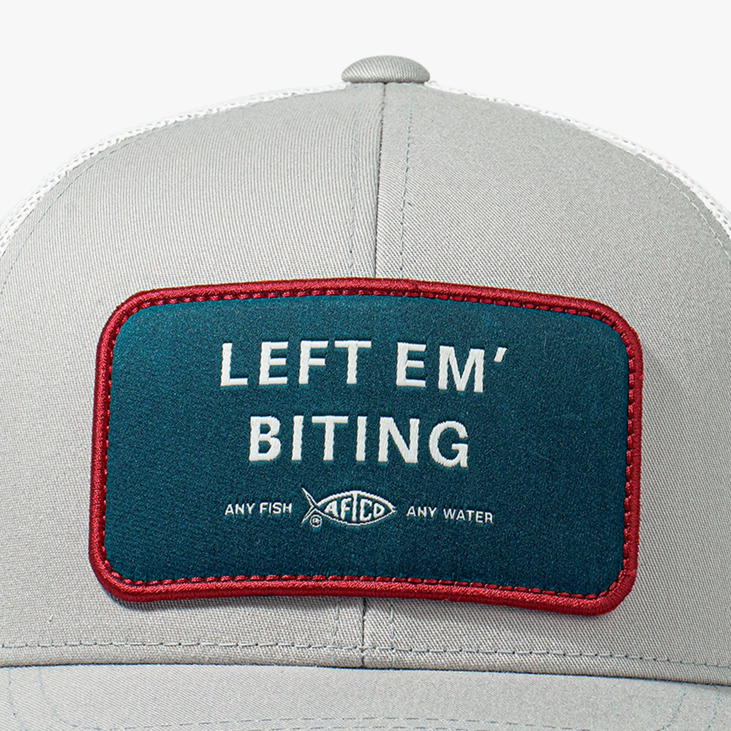 Mens Left Em' Biting Fishing Trucker Hat - AFTCO