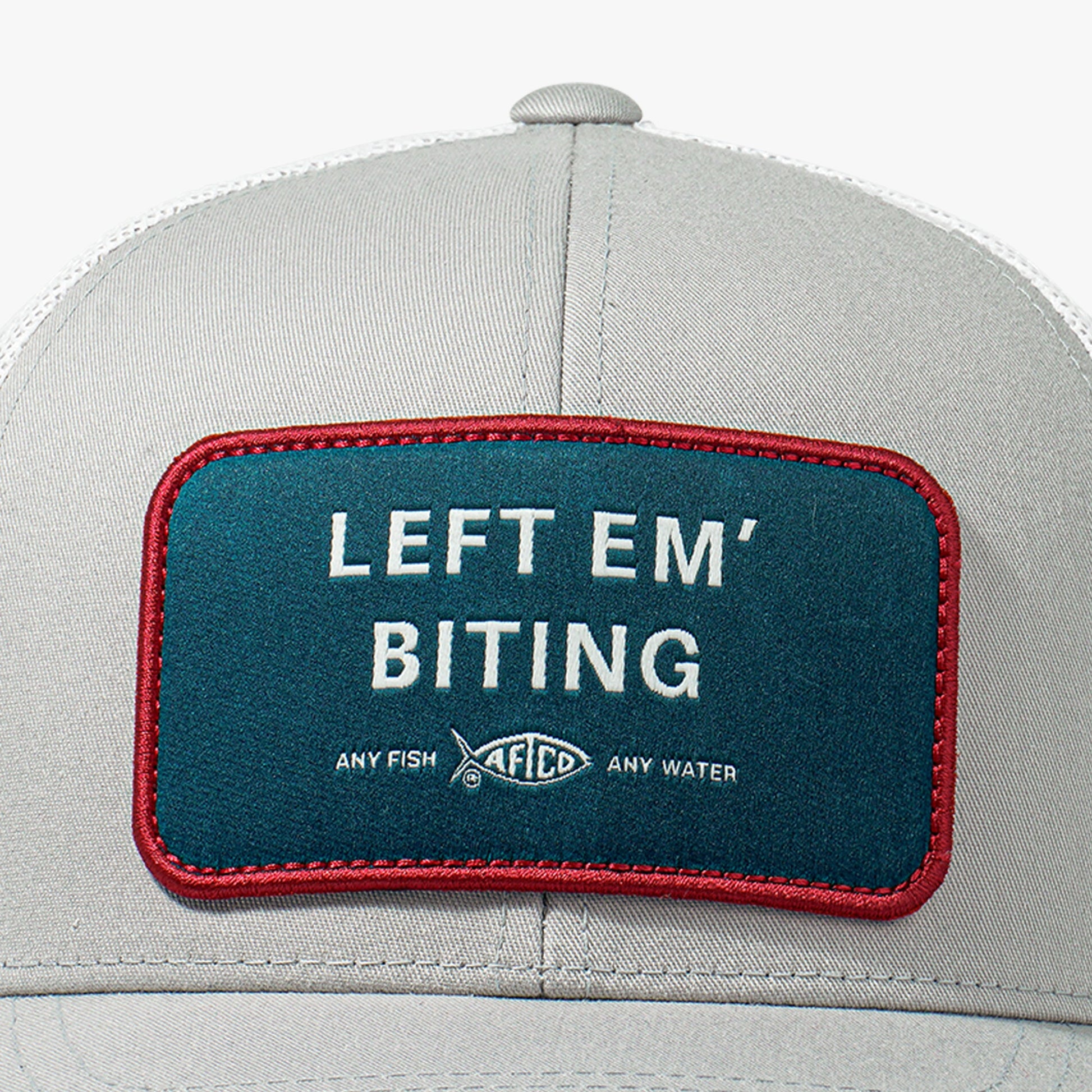 Mens Left Em' Biting Fishing Trucker Hat - AFTCO
