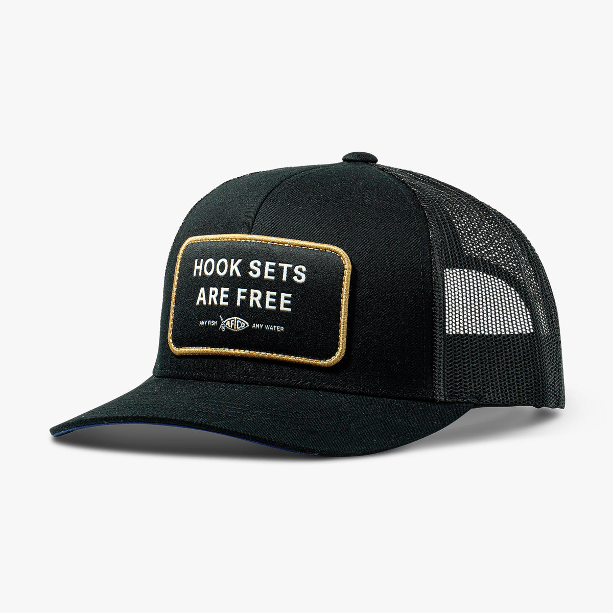 Mens Hook Sets Are Free Fishing Trucker Hat - AFTCO