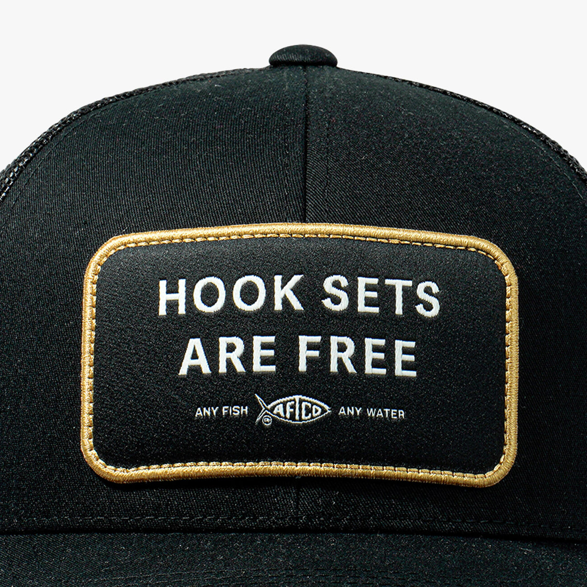 Mens Hook Sets Are Free Fishing Trucker Hat - AFTCO