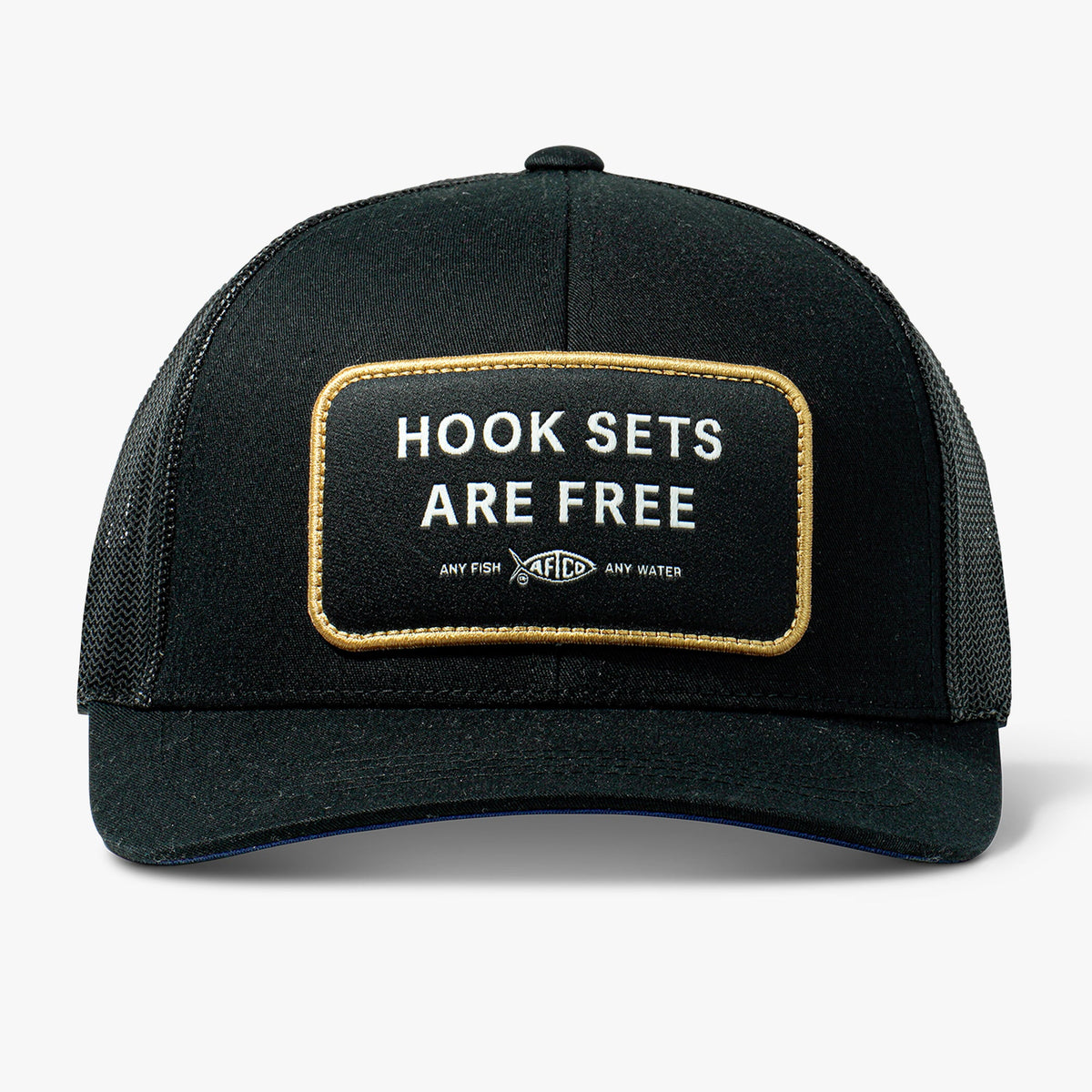 Mens Hook Sets Are Free Fishing Trucker Hat - AFTCO