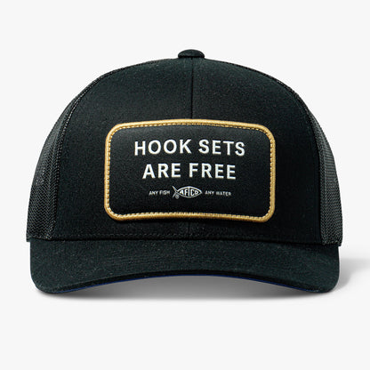 Mens Hook Sets Are Free Fishing Trucker Hat - AFTCO