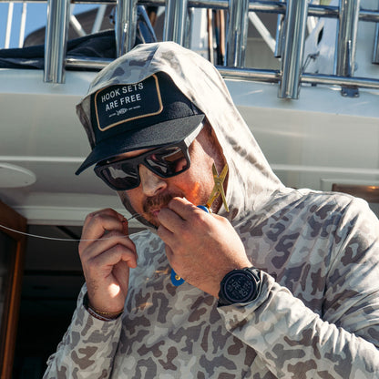 Mens Hook Sets Are Free Fishing Trucker Hat - AFTCO