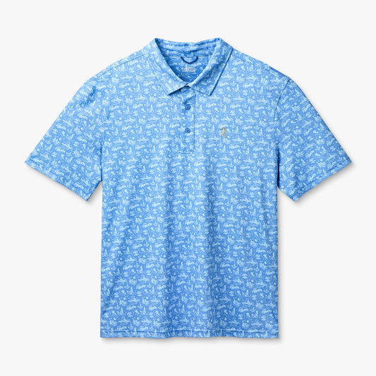 Mens Fairwaves Boatbar Performance Polo - AFTCO