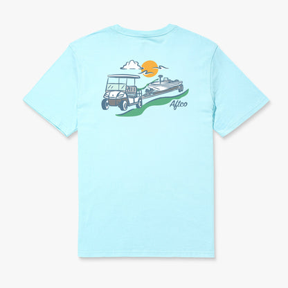 Mens Fairwaves Trailer SS T-Shirt - AFTCO