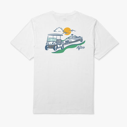 Mens Fairwaves Trailer SS T-Shirt - AFTCO