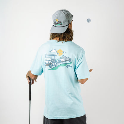 Mens Fairwaves Trailer SS T-Shirt - AFTCO