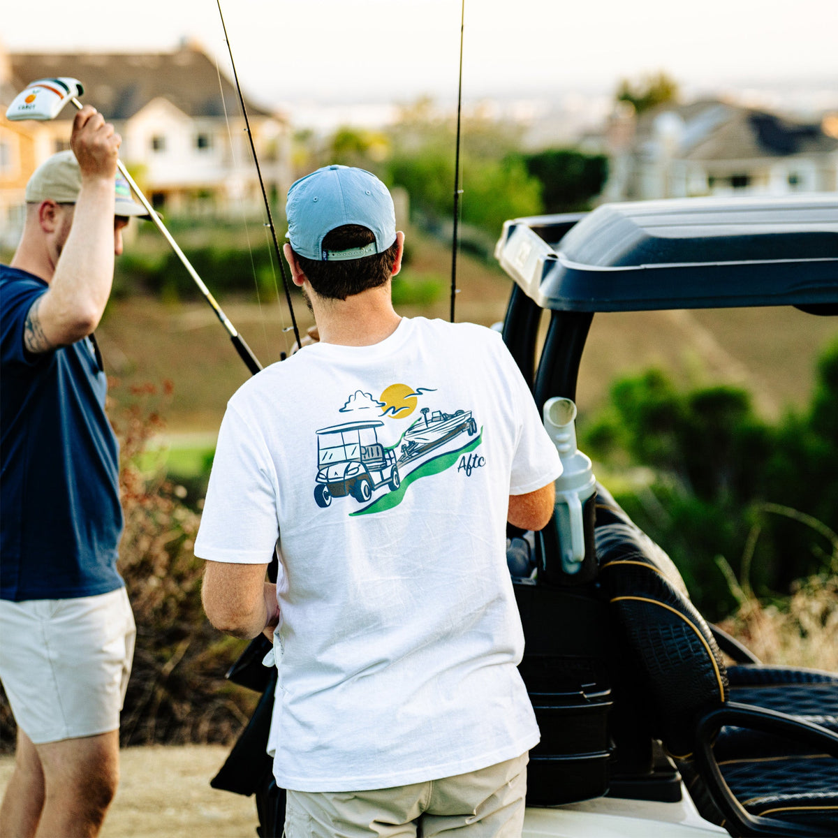 Mens Fairwaves Trailer SS T-Shirt - AFTCO