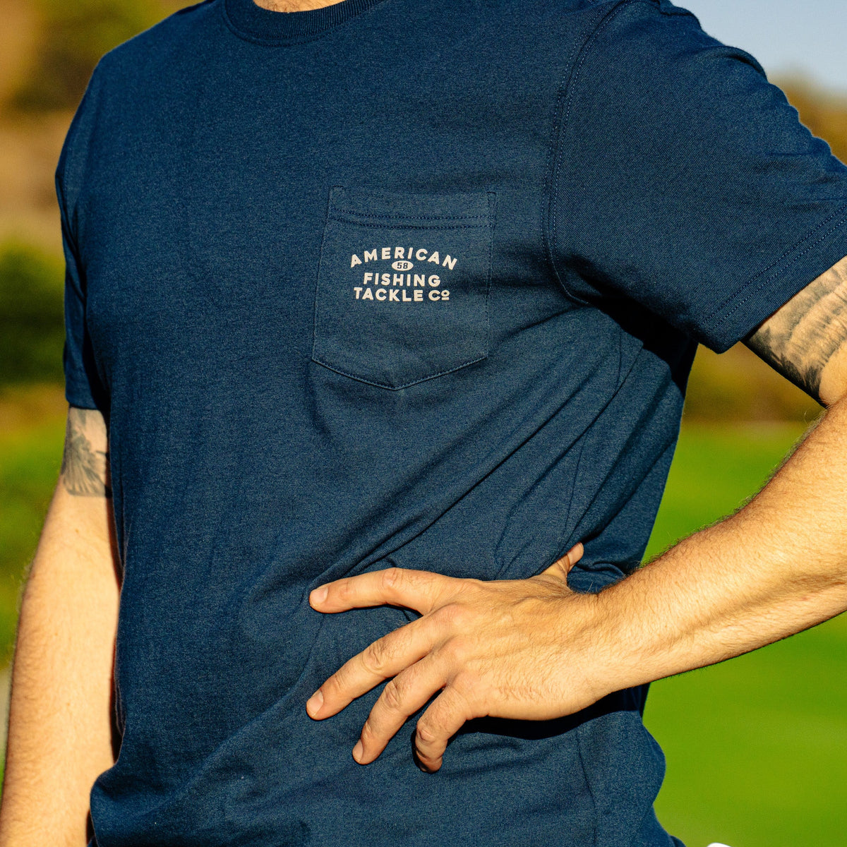Mens Fairwaves Water Hazard SS T-Shirt - AFTCO