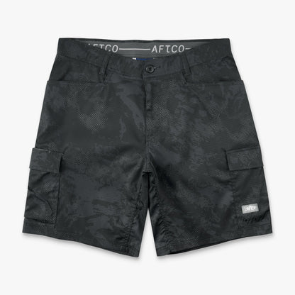 Mens Deckhand Camo Fishing Cargo Shorts - AFTCO