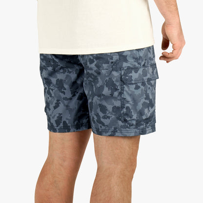 Mens Deckhand Camo Fishing Cargo Shorts - AFTCO