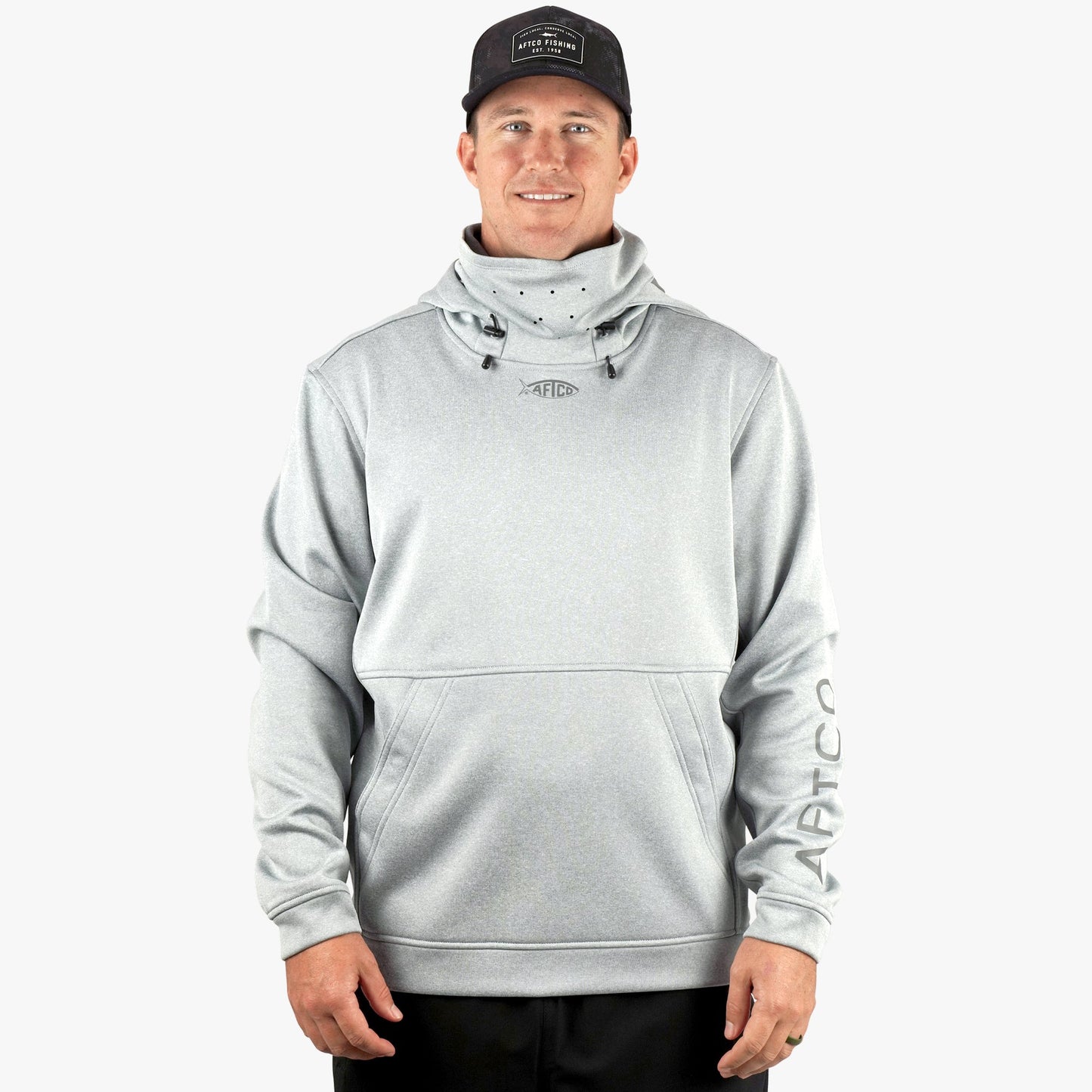 Mens Reaper Hoodie: technical fishing sweatshirt by AFTCO - AFTCO