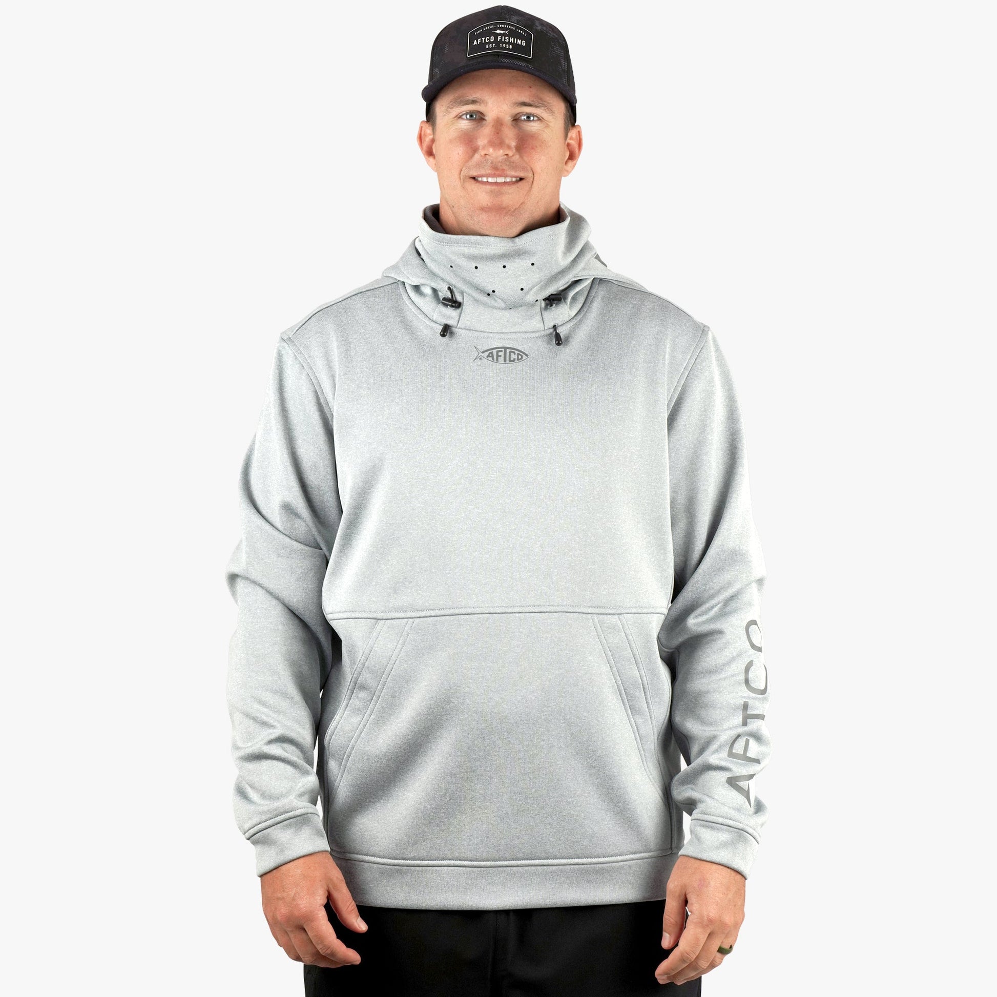 Mens Reaper Hoodie: technical fishing sweatshirt by AFTCO - AFTCO
