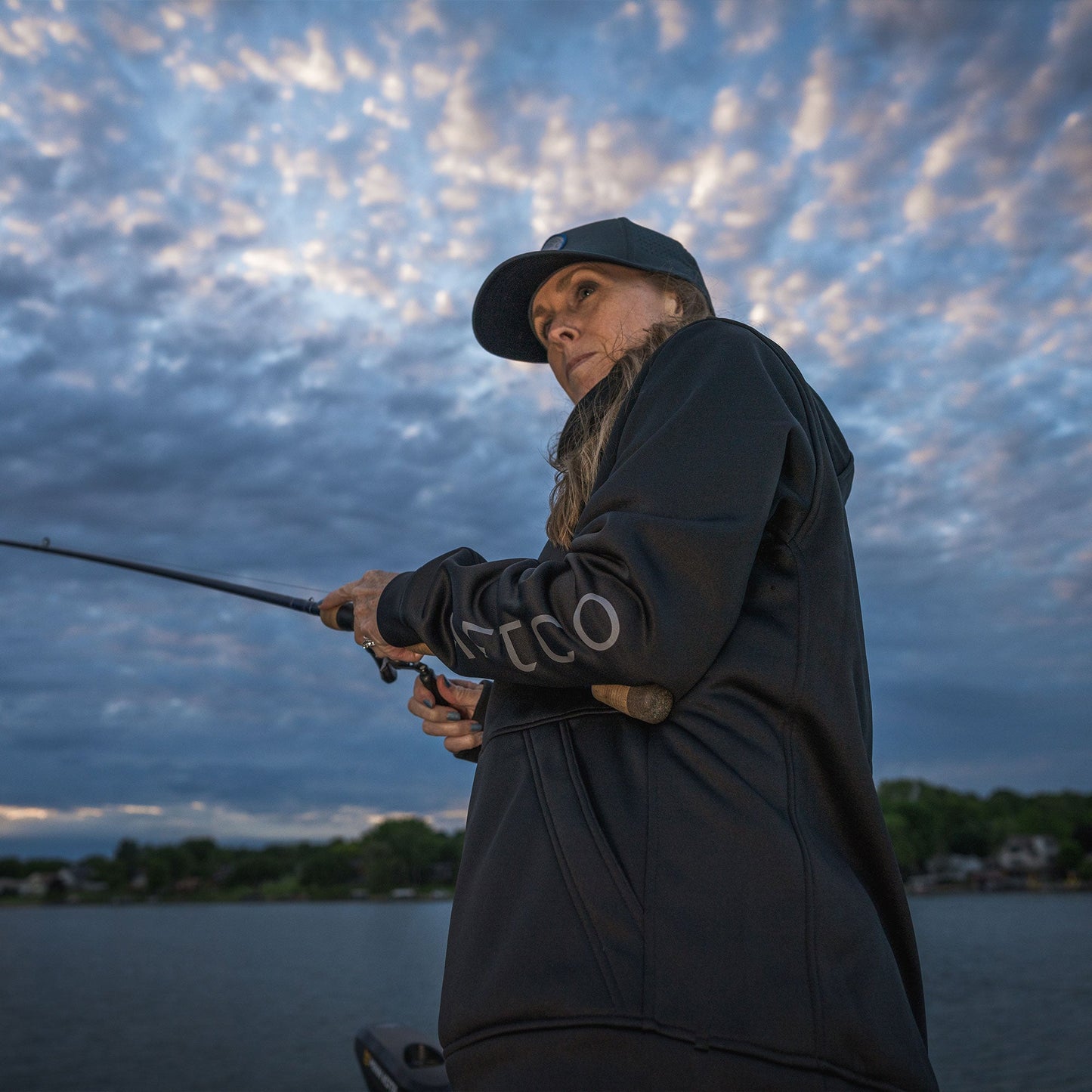 Mens Reaper Hoodie: technical fishing sweatshirt by AFTCO - AFTCO