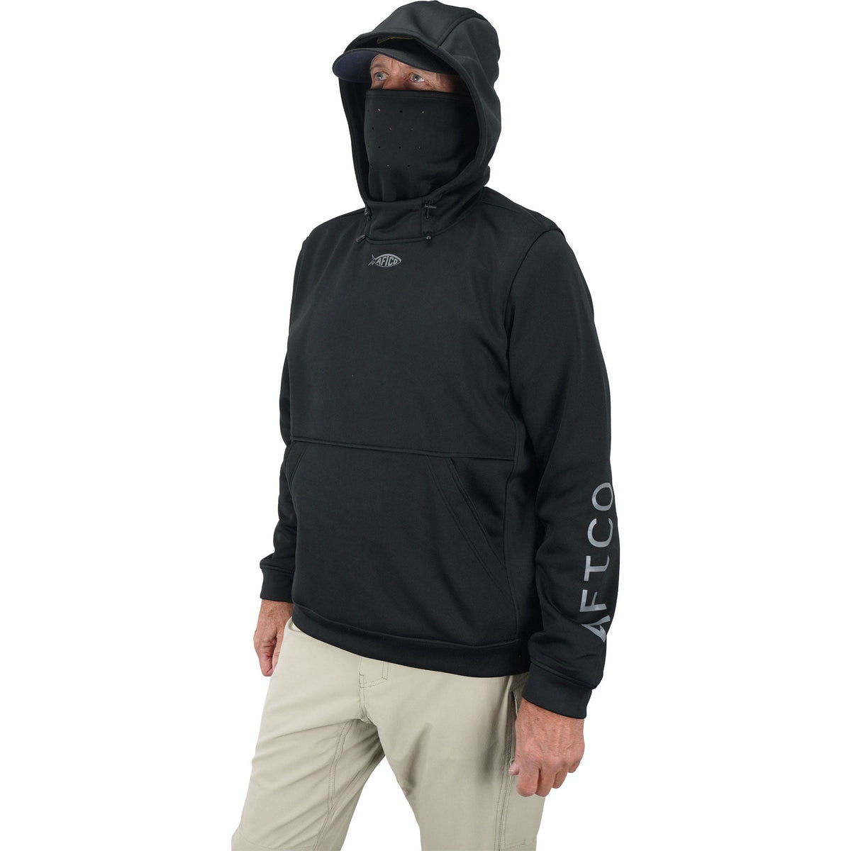 Mens Reaper Hoodie: technical fishing sweatshirt by AFTCO - AFTCO