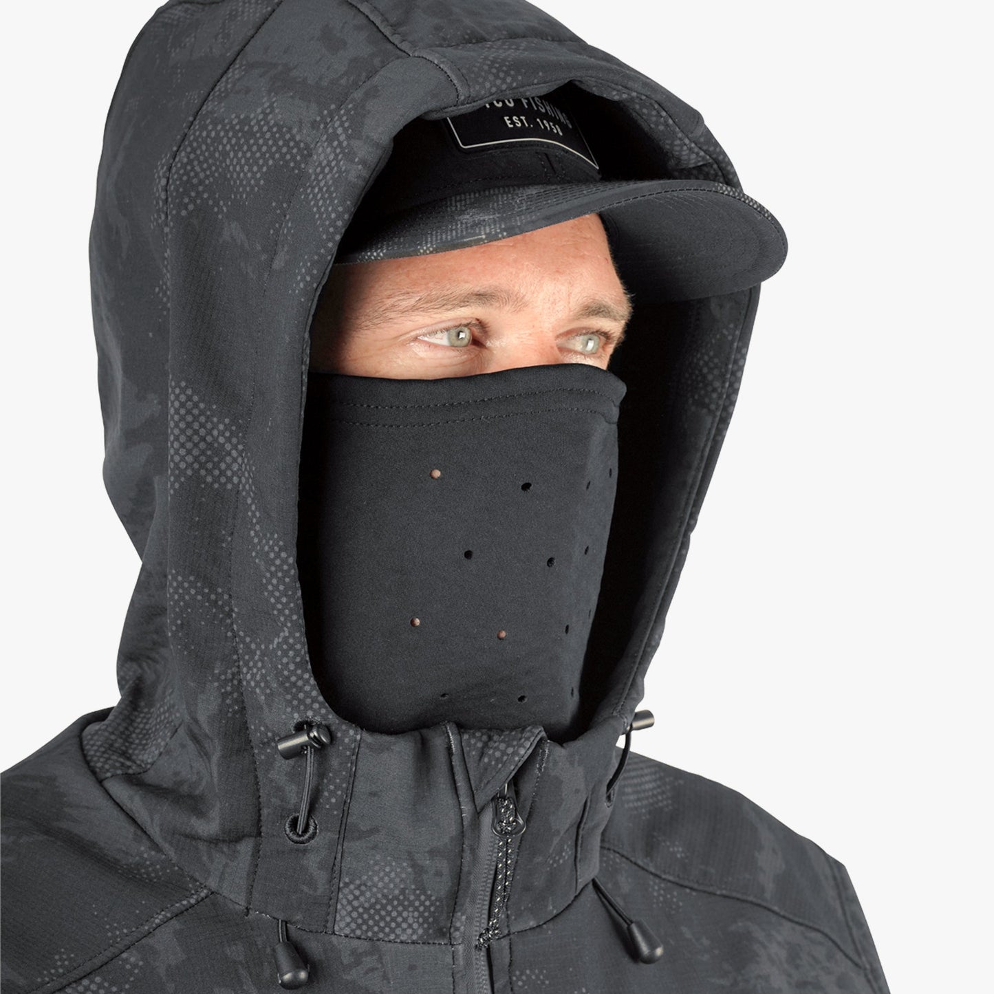 Mens Reaper Tactical Zip Up Camo Softshell Jacket - AFTCO
