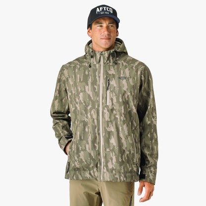 Mens Reaper Tactical Zip Up Camo Softshell Jacket - AFTCO