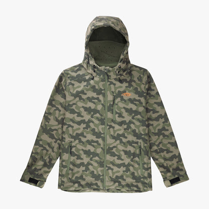 Mens Reaper Tactical Zip Up Camo Softshell Jacket - AFTCO