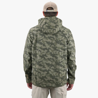 Mens Reaper Tactical Zip Up Camo Softshell Jacket - AFTCO