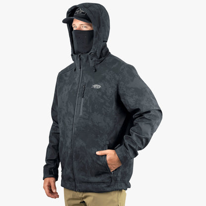 Mens Reaper Tactical Zip Up Camo Softshell Jacket - AFTCO