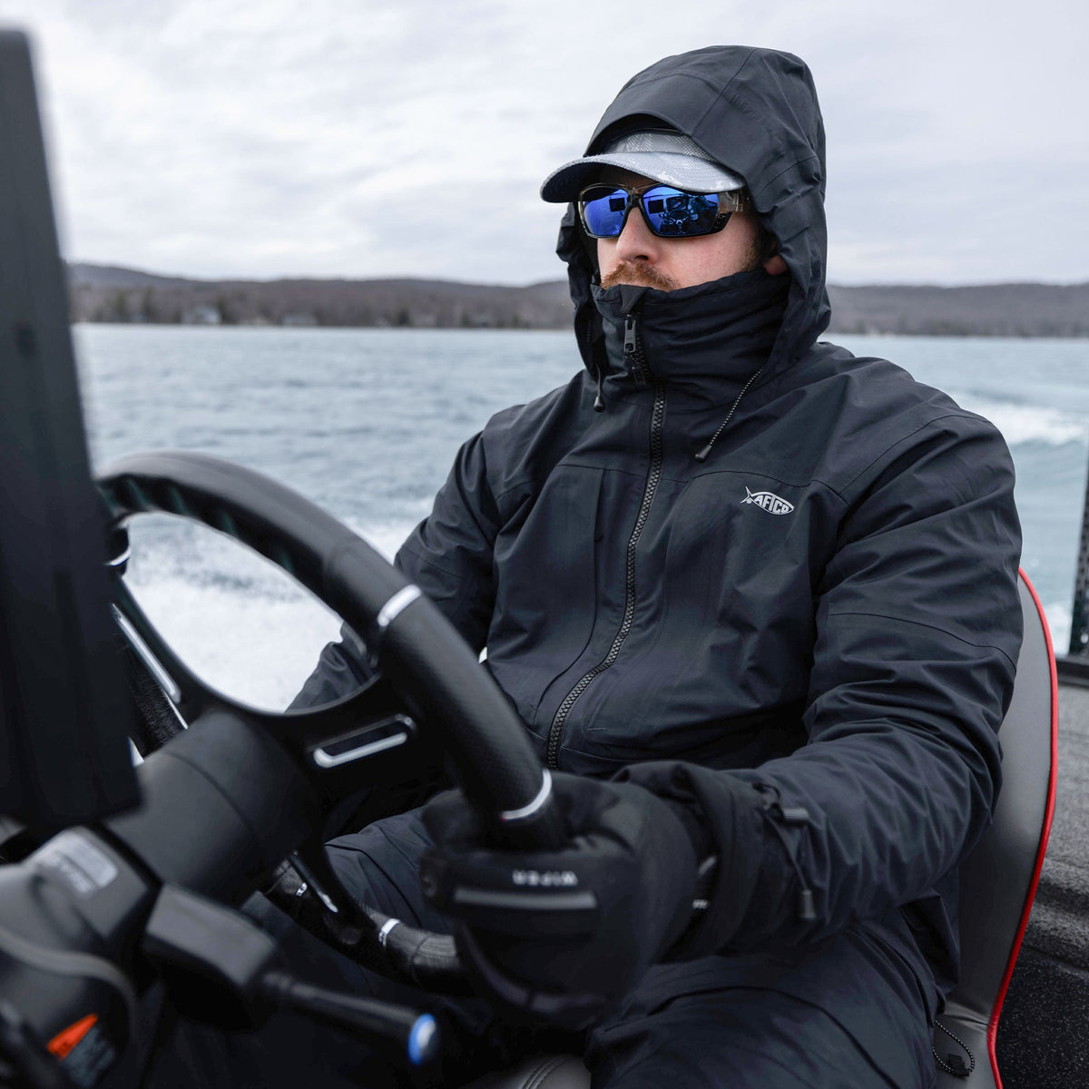 Mens Fortress Fishing Rain Jacket - AFTCO