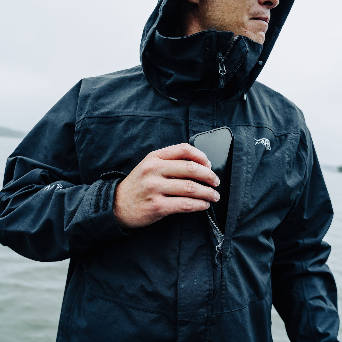 Mens Fortress Fishing Rain Jacket - AFTCO