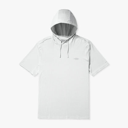 Mens Samurai Short Sleeve Hooded Sun Protection Shirt - AFTCO