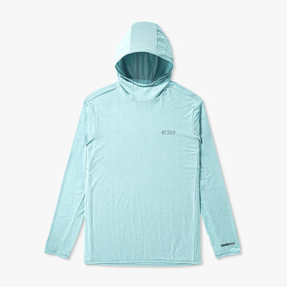 Mens Tailwind Long Sleeve Hooded Sun Protection Shirt - AFTCO