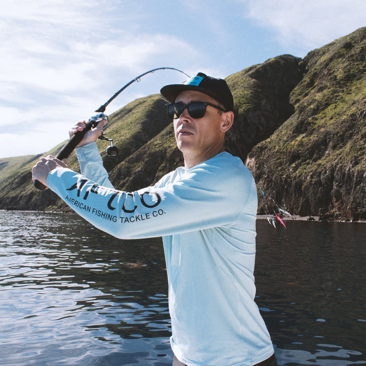 Mens AFTCO x Kicker Samurai LS Sun Protection Shirt - AFTCO