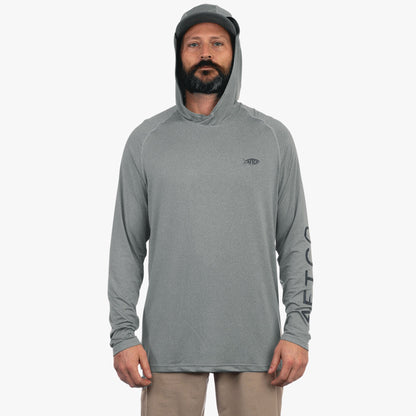 Mens Samurai Long Sleeve Sun Protection Hoodie - AFTCO