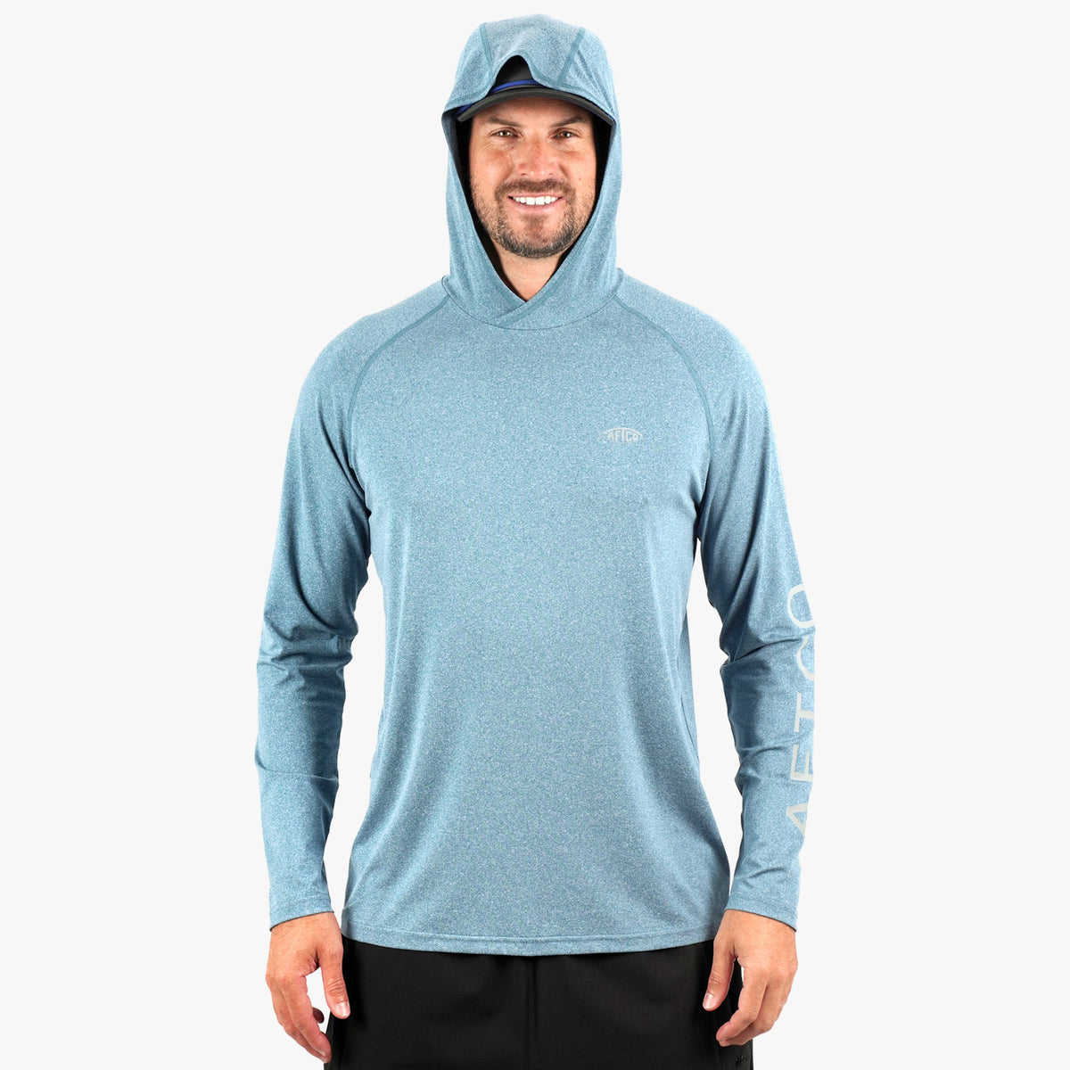 Mens Samurai Long Sleeve Sun Protection Hoodie - AFTCO