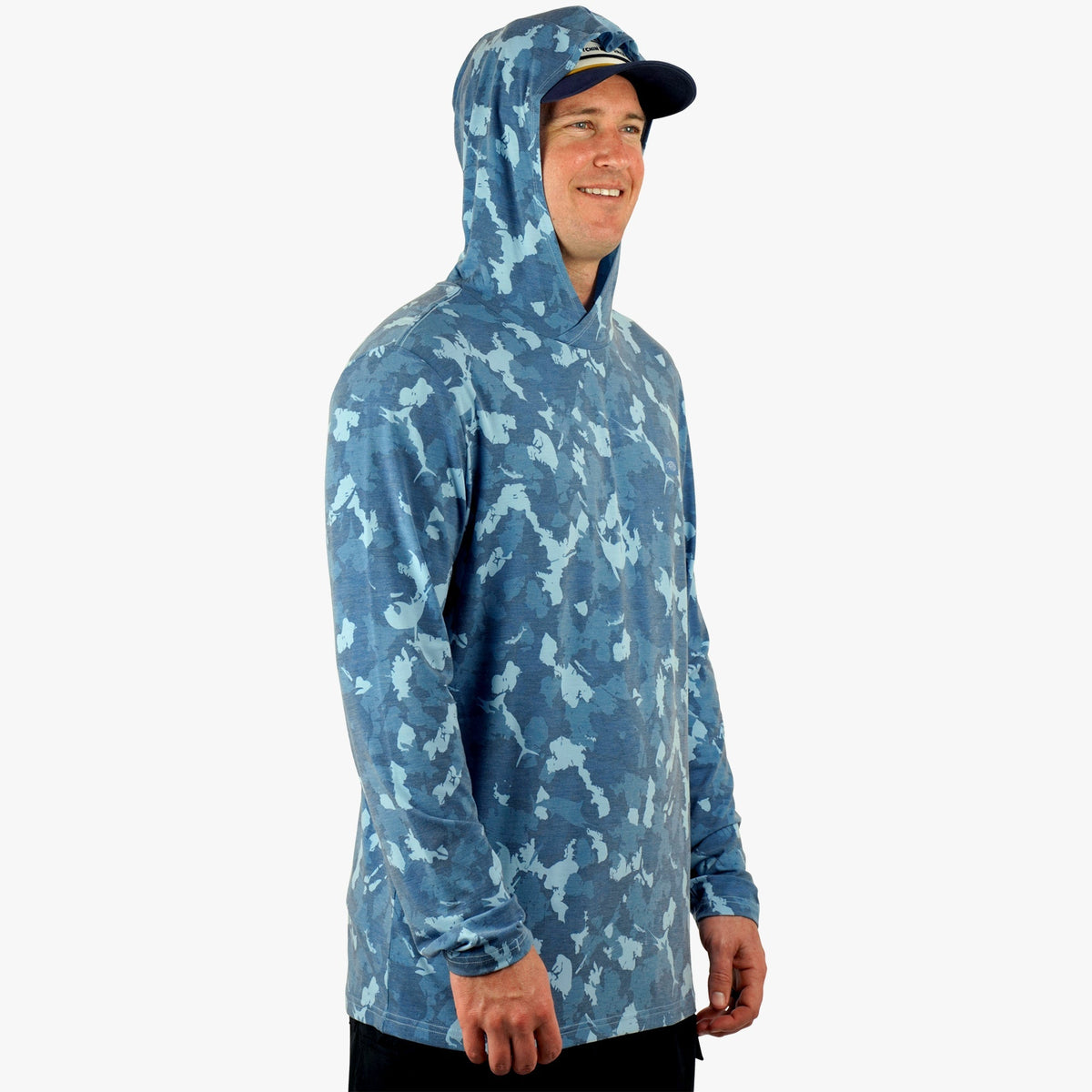 Mens Ocean Bound Hooded Performance Shirt - AFTCO