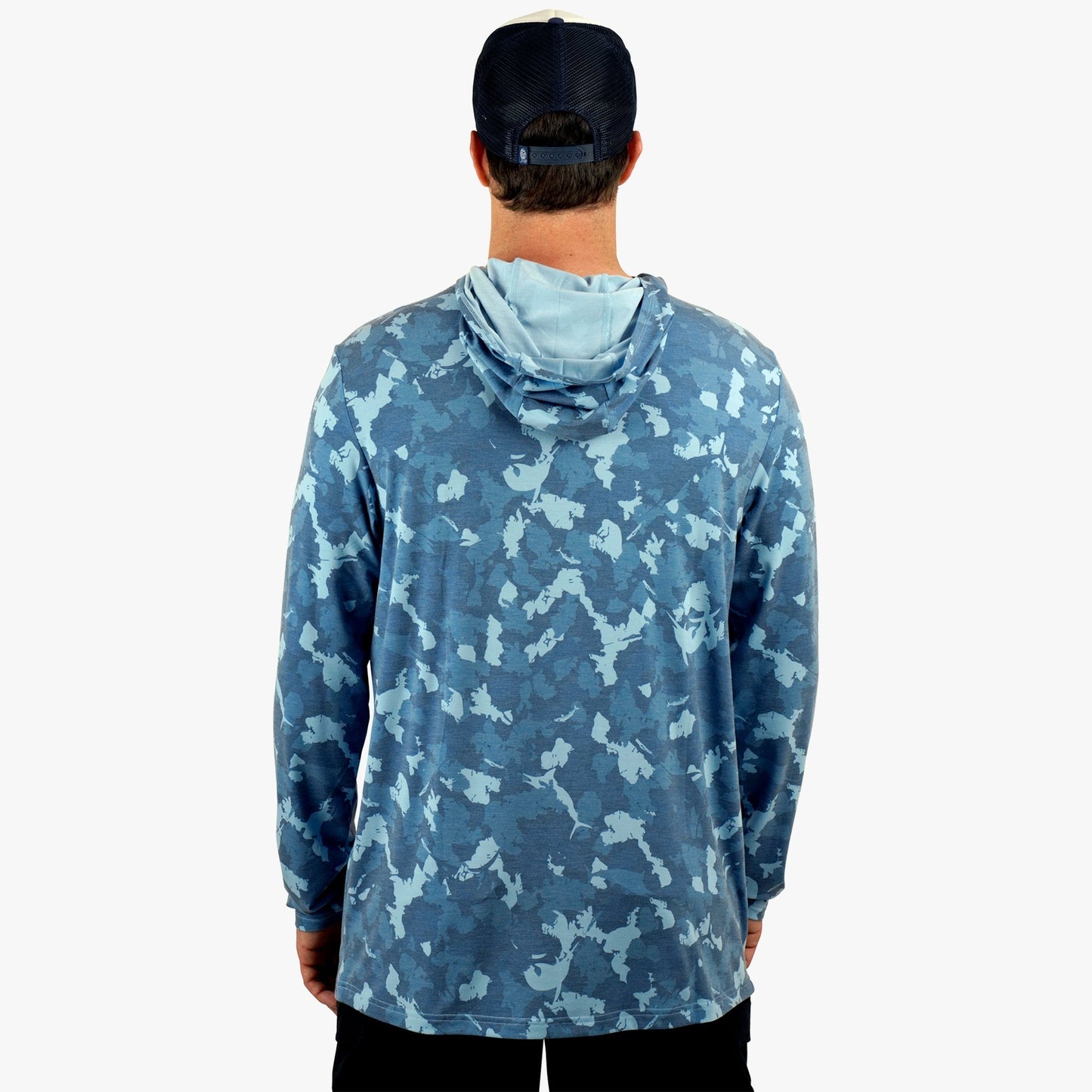 Mens Ocean Bound Hooded Performance Shirt - AFTCO