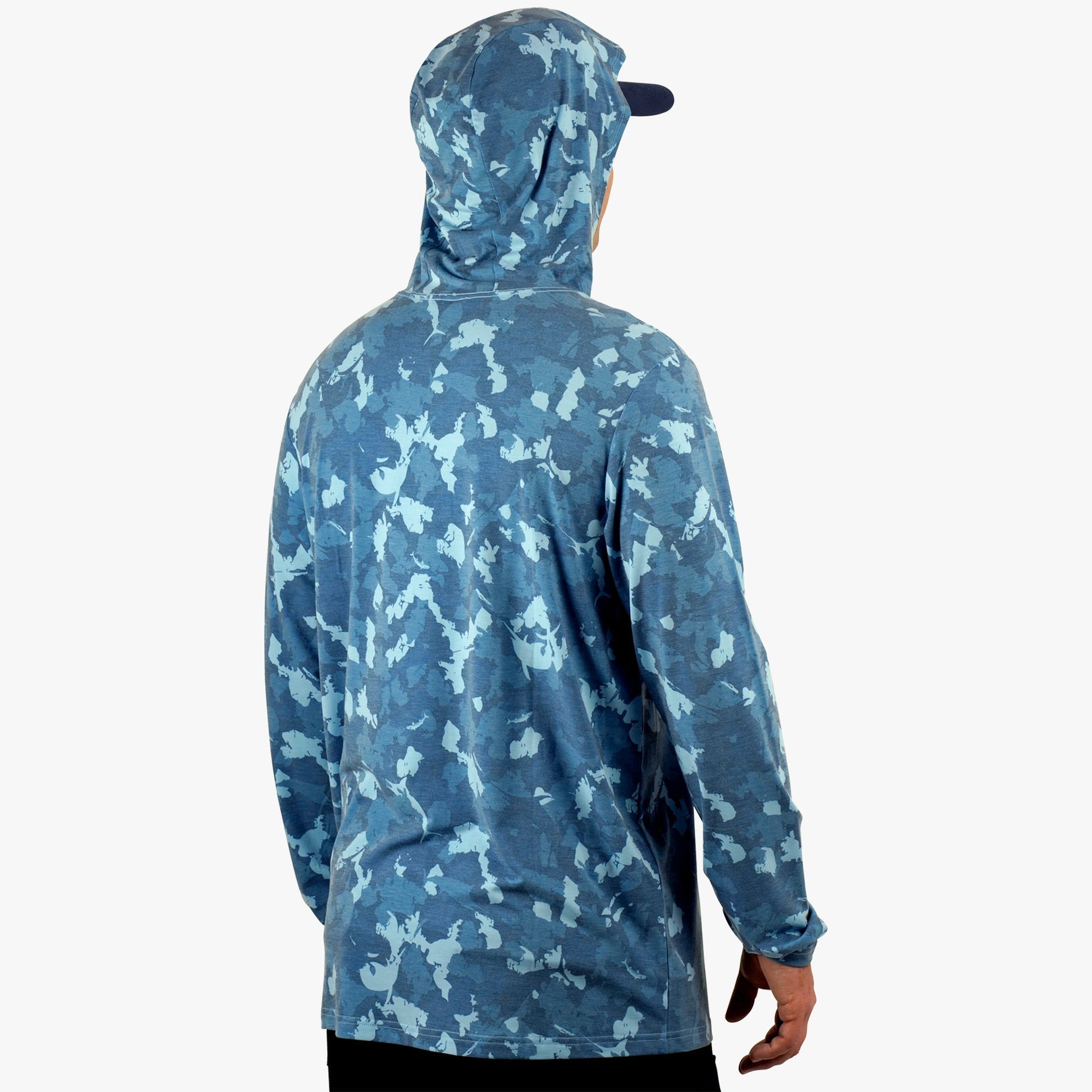 Mens Ocean Bound Hooded Performance Shirt - AFTCO