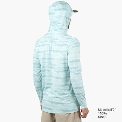 Mens Ocean Bound Hooded Performance Shirt - AFTCO
