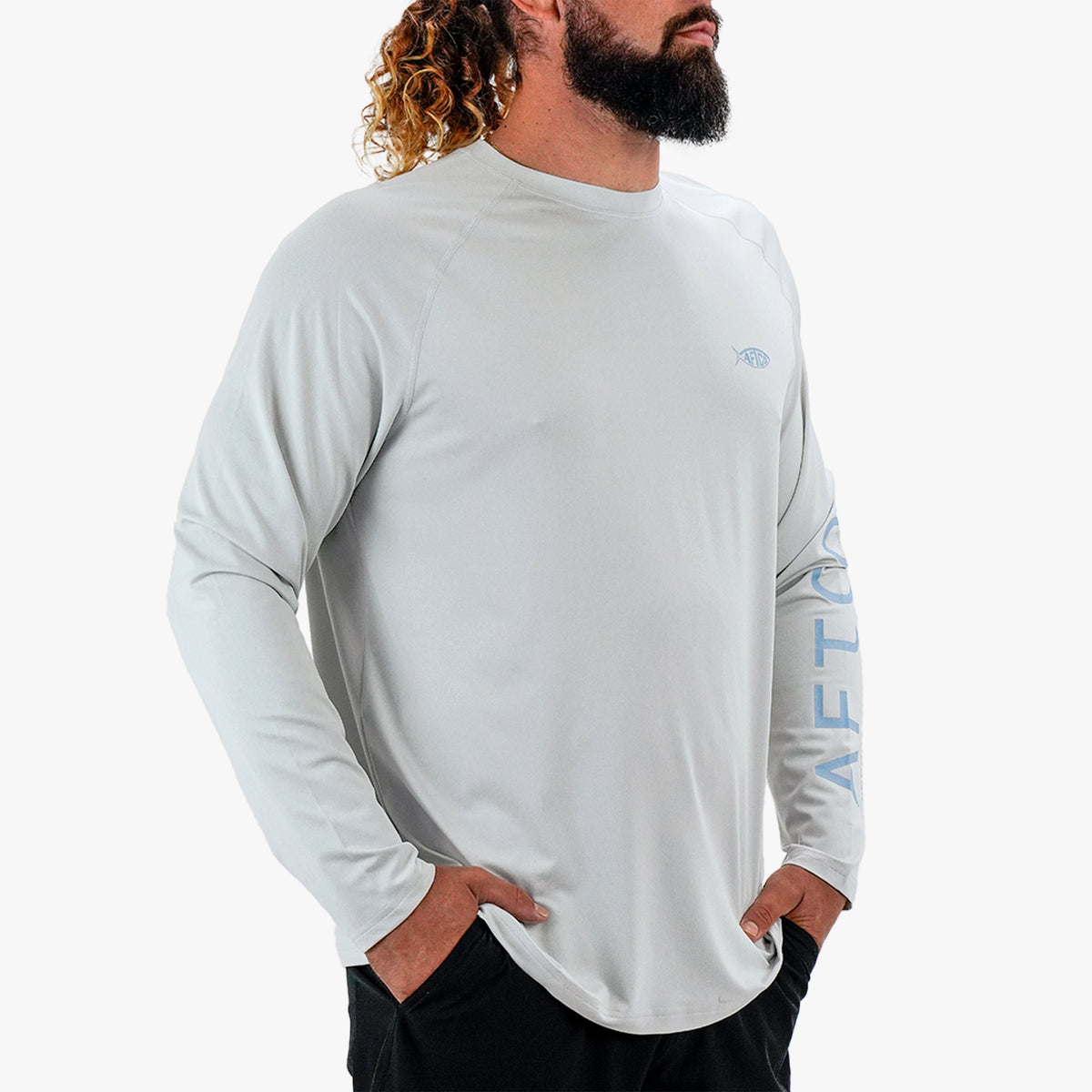 Mens Men's Long Sleeve Sun Protection Shirt - Samurai by AFTCO - AFTCO