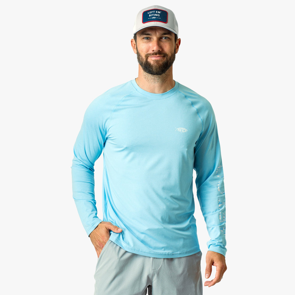 Mens Men's Long Sleeve Sun Protection Shirt - Samurai by AFTCO - AFTCO