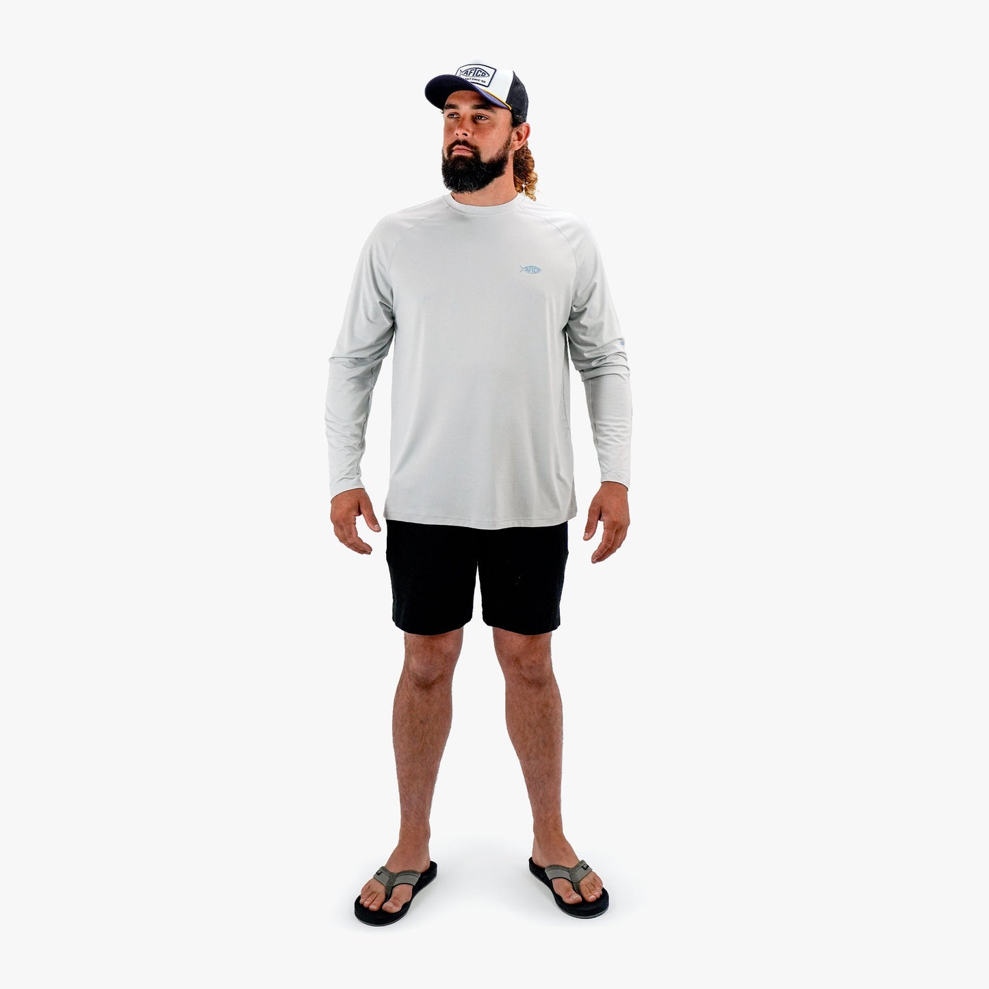 Mens Men's Long Sleeve Sun Protection Shirt - Samurai by AFTCO - AFTCO