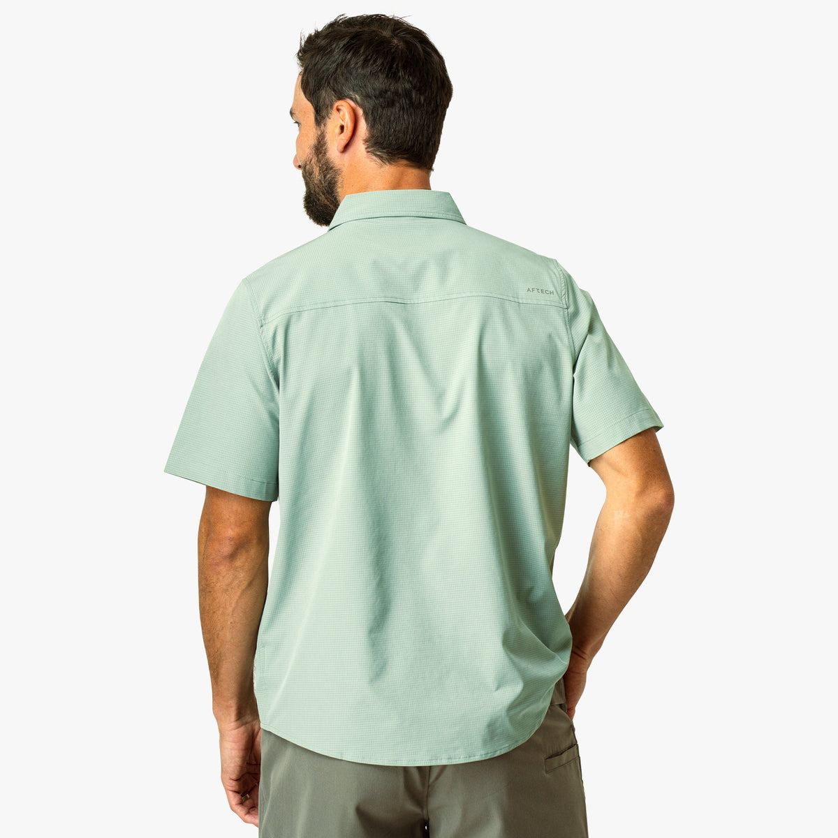 Mens Air O Mesh SS Button Down Fishing Shirt - AFTCO