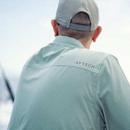 Mens Air O Mesh SS Button Down Fishing Shirt - AFTCO