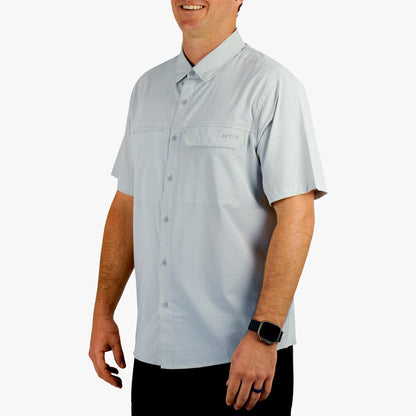 Mens Air O Mesh SS Button Down Fishing Shirt - AFTCO