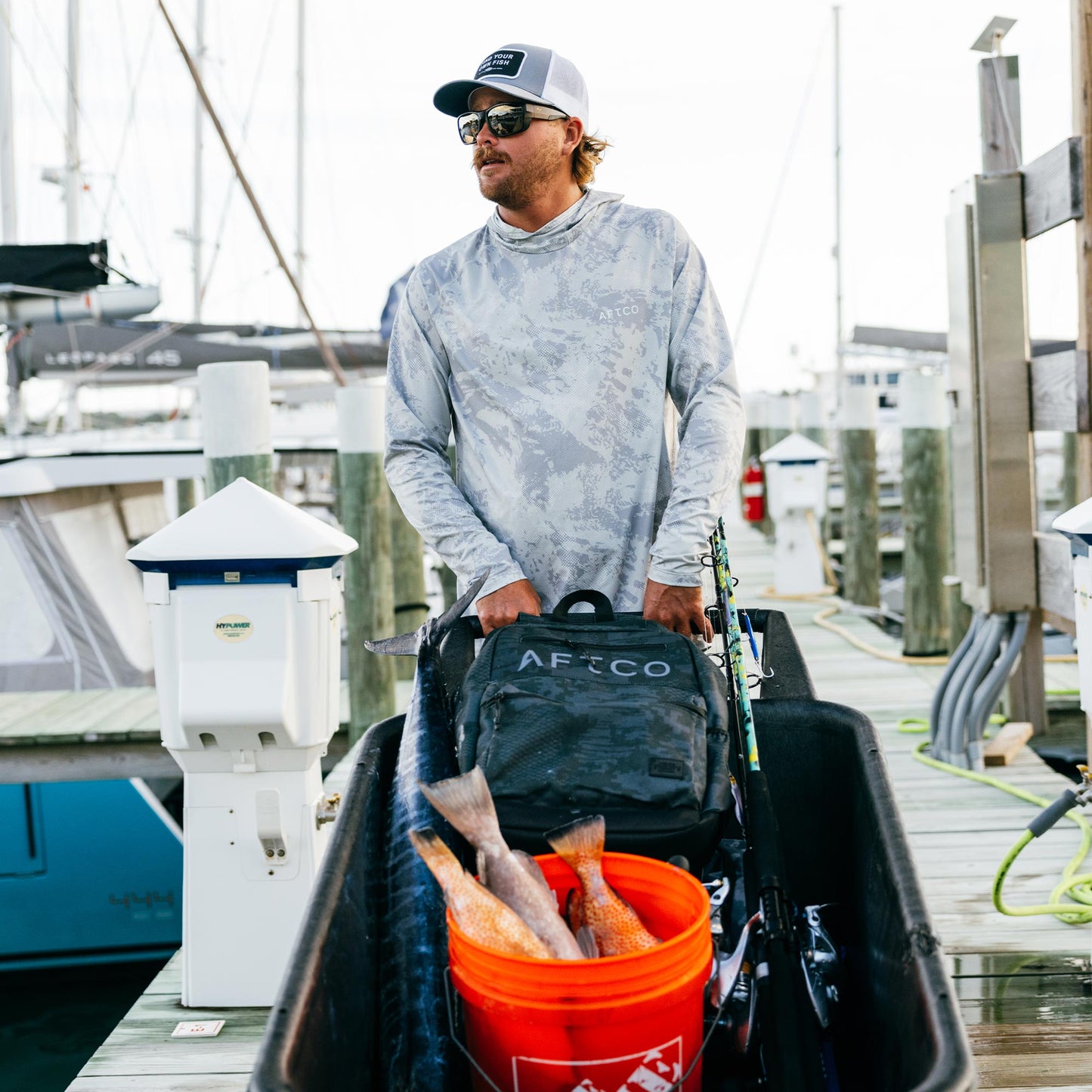 Mens Adapt Phase Change Hooded Fishing Shirt - AFTCO