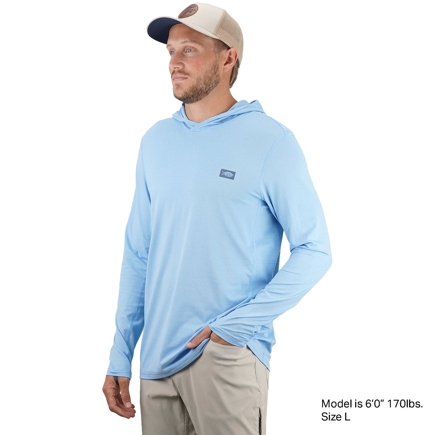 Mens Air O Mesh Hooded Fishing Shirt - AFTCO
