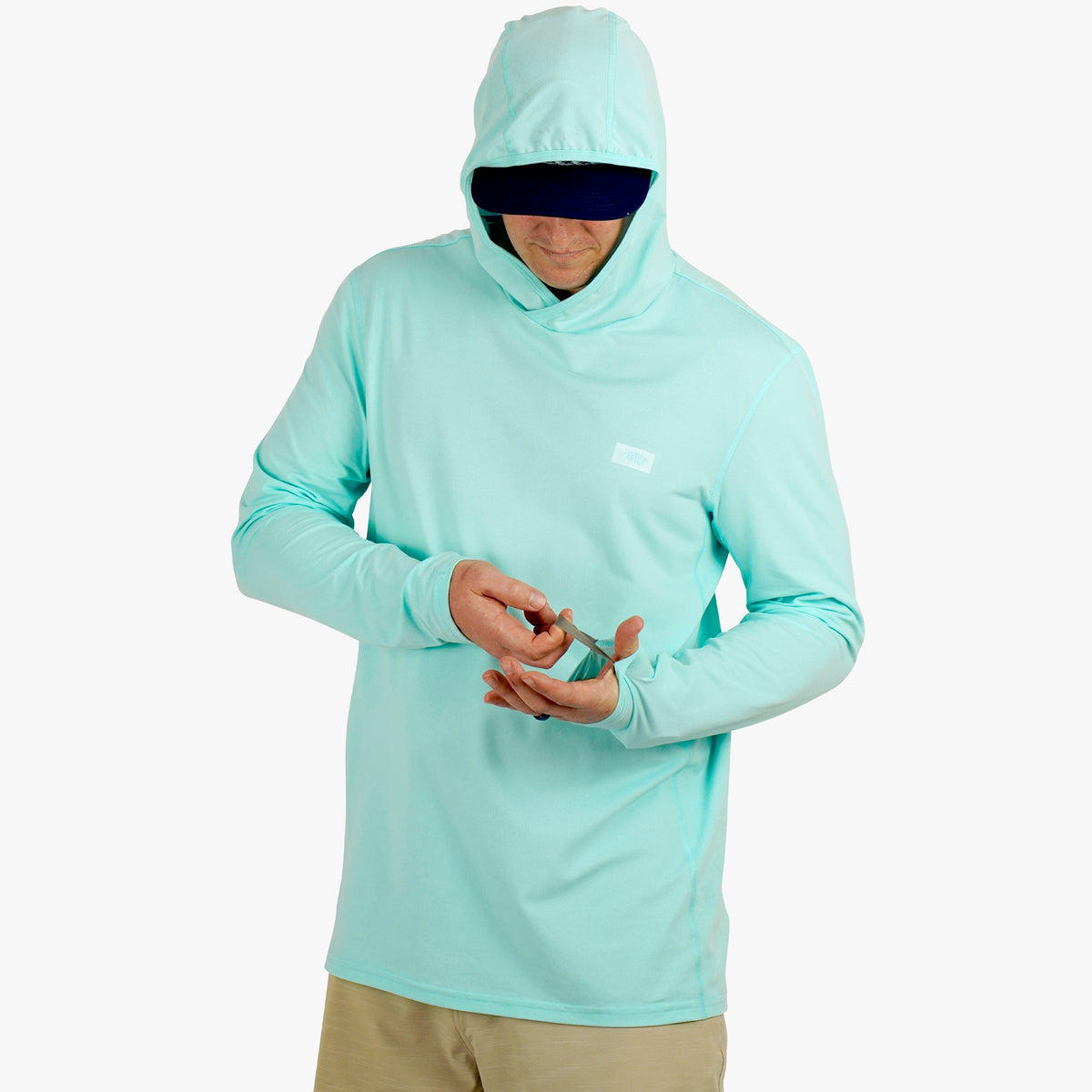Mens Air O Mesh Hooded Fishing Shirt - AFTCO