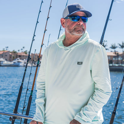 Mens Air O Mesh Hooded Fishing Shirt - AFTCO