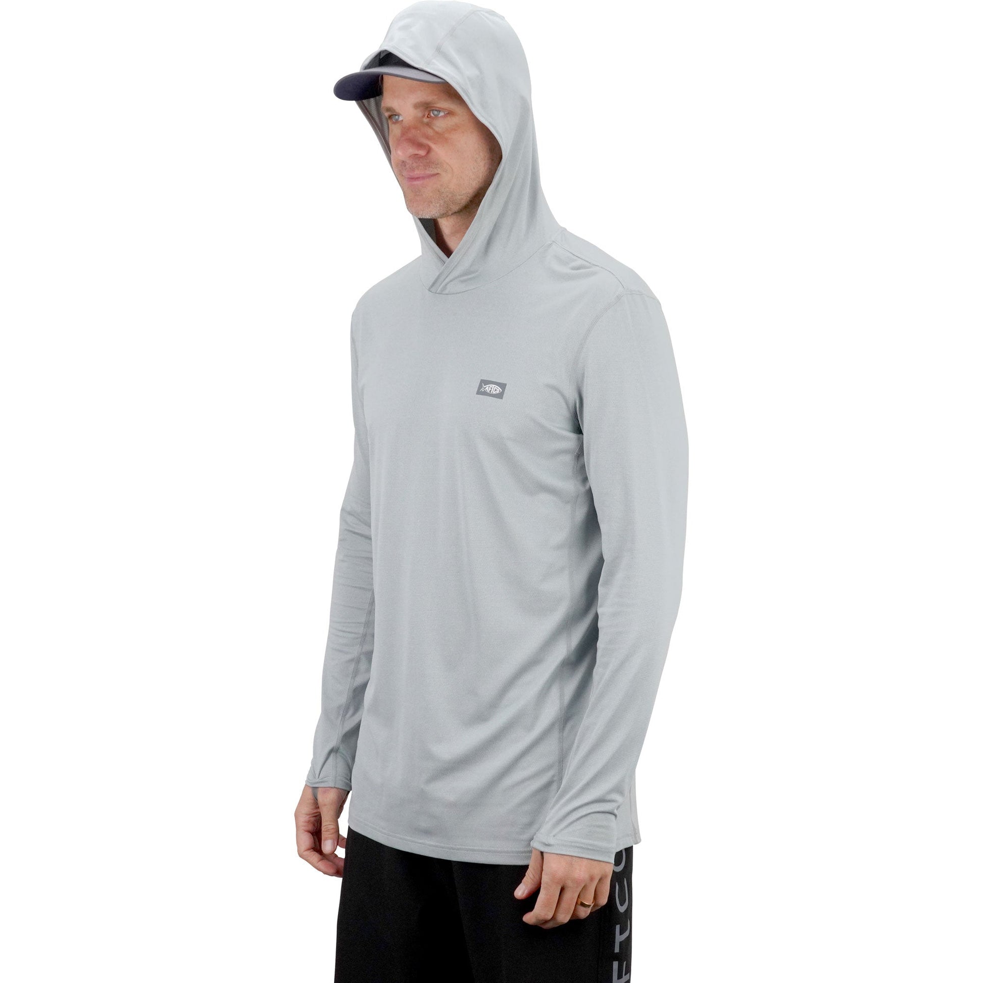 Mens Air O Mesh Hooded Fishing Shirt - AFTCO