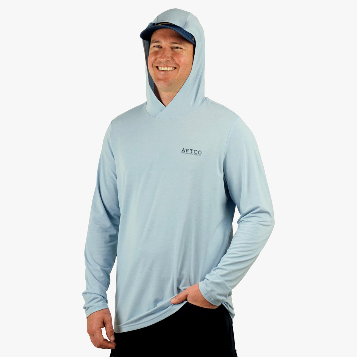 Mens Ocean Bound LS UPF Fishing Shirts - AFTCO