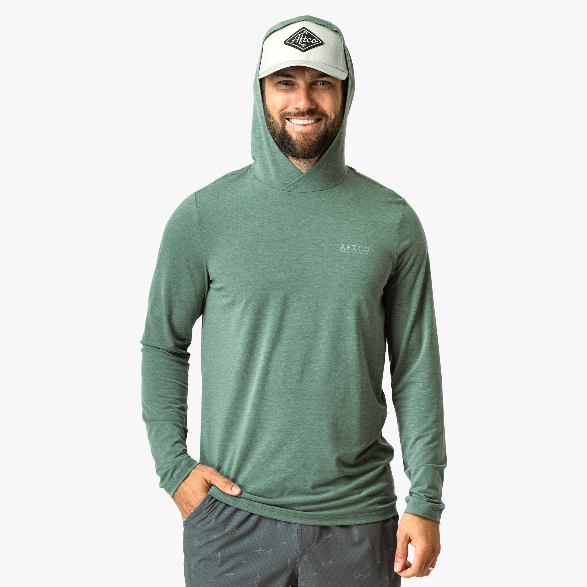 Mens Ocean Bound LS UPF Fishing Shirts - AFTCO