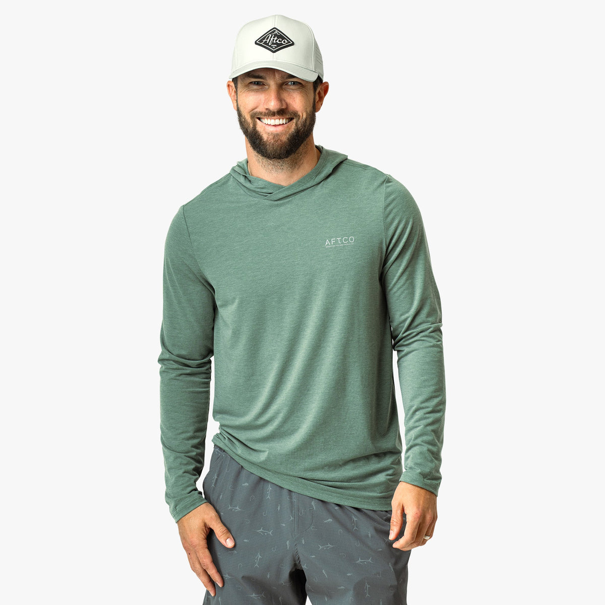 Mens Ocean Bound LS UPF Fishing Shirts - AFTCO